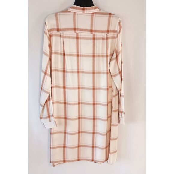 Old Navy Plaid Popover Shirt Dress Women’s Size L NWT Soft Relaxed Fit - Picture 5 of 5